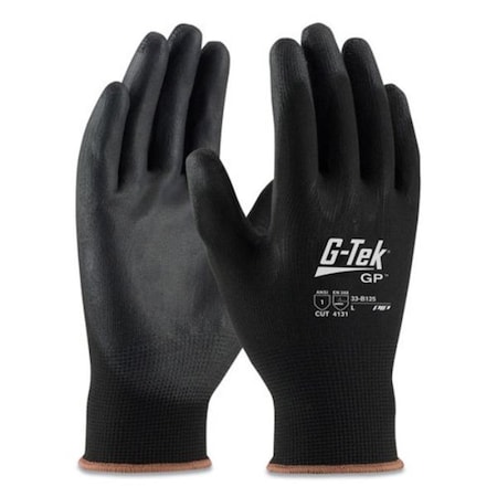 G-Tek GP Polyurethane-Coated Nylon Gloves, Black - Extra Large PID33B125XL